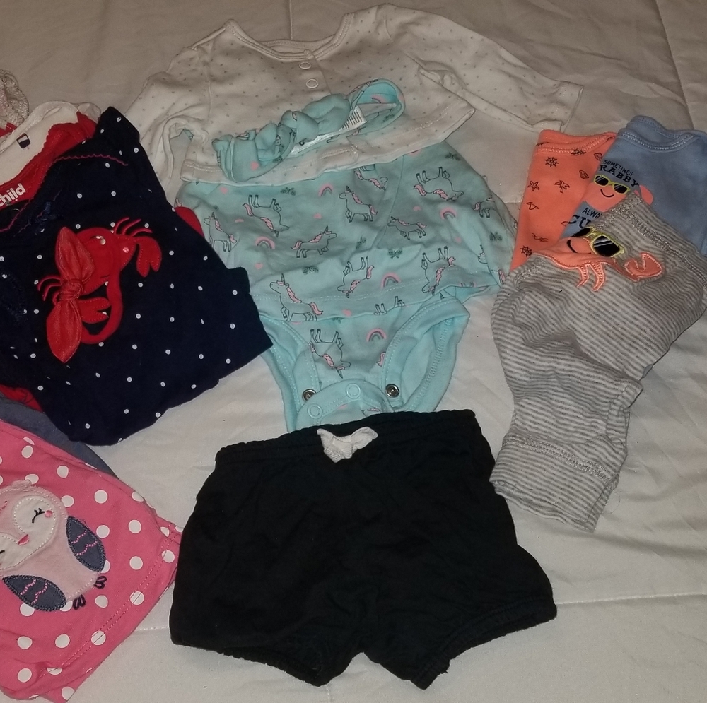 Newborn girls summer clothes